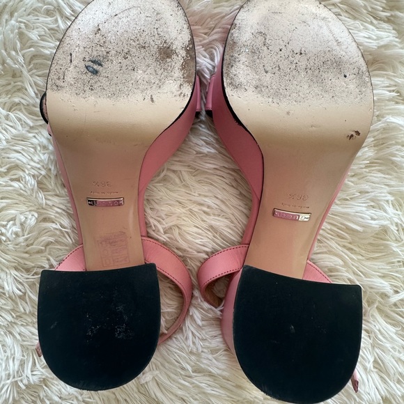 GUCCI GG Marmont Lifford Pink Platform 
Sandals - Picture 5 of 5